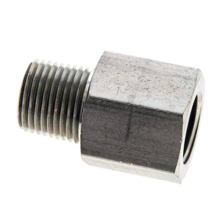 1/2'' NPT x 1/2'' NPT M/F Zinc plated Steel Extension 345 Bar - Hydraulic