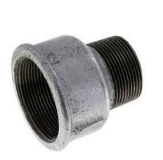 R 1 1/2'' x Rp 2'' M/F Zinc plated Cast iron Reducing Adapter 25 Bar