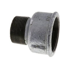 R 1 1/2'' x Rp 2'' M/F Zinc plated Cast iron Reducing Adapter 25 Bar