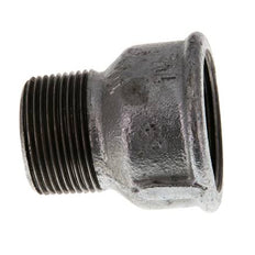 R 1 1/4'' x Rp 1 1/2'' M/F Zinc plated Cast iron Reducing Adapter 25 Bar