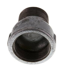 R 1 1/4'' x Rp 1 1/2'' M/F Zinc plated Cast iron Reducing Adapter 25 Bar