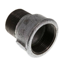 R 1 1/4'' x Rp 1 1/2'' M/F Zinc plated Cast iron Reducing Adapter 25 Bar