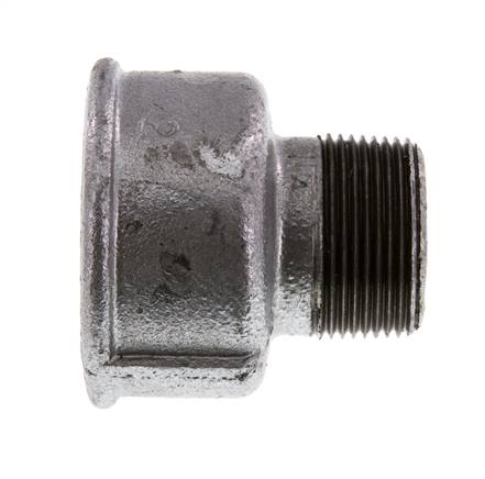 R 1 1/4'' x Rp 2'' M/F Zinc plated Cast iron Reducing Adapter 25 Bar