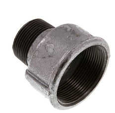 R 1 1/4'' x Rp 2'' M/F Zinc plated Cast iron Reducing Adapter 25 Bar