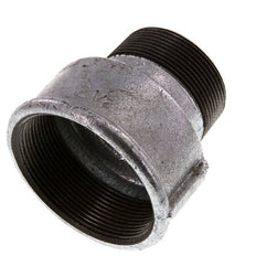 R 2'' x Rp 2 1/2'' M/F Zinc plated Cast iron Reducing Adapter 25 Bar