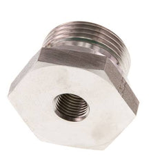G 1'' x G 1/4'' M/F Stainless steel Reducing Adapter 400 Bar - Hydraulic