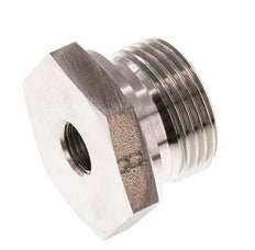 G 1'' x G 1/4'' M/F Stainless steel Reducing Adapter 400 Bar - Hydraulic