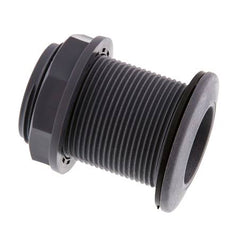 Screw Connection for Drain Cocks G1 1/2'' DN34.5 Bulkhead Polypropylene (pp) EPDM 10bar (140.5psi) FDA