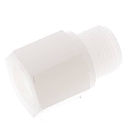 Reducing Ring G1/4'' Female x G3/8'' Male PVDF 10bar (140.5psi) FDA 22mm Hex