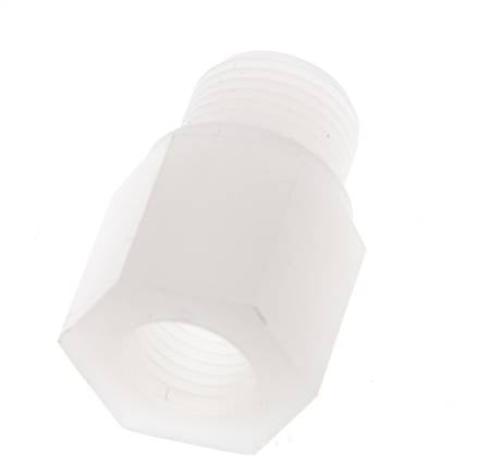 Reducing Ring G1/4'' Female x G3/8'' Male PVDF 10bar (140.5psi) FDA 22mm Hex