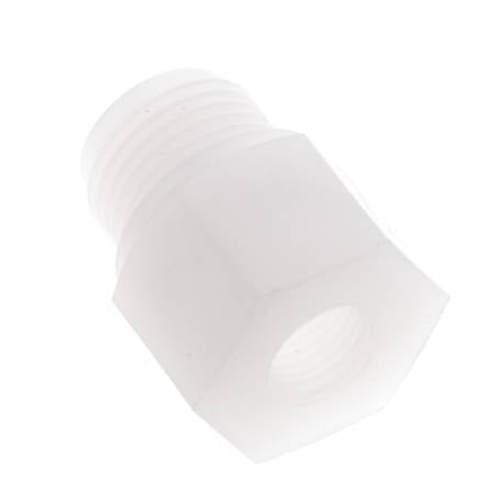 Reducing Ring G1/4'' Female x G1/2'' Male PVDF 10bar (140.5psi) FDA 27mm Hex