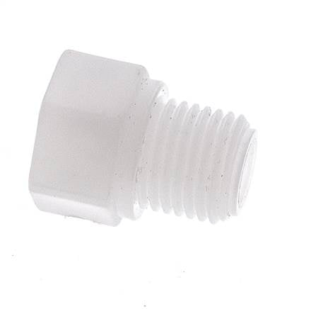 Reducing Ring G1/8'' Female x G1/4'' Male Polypropylene (pp) 10bar (140.5psi) FDA 17mm Hex