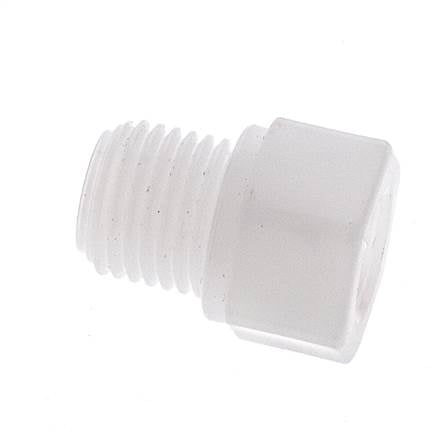 Reducing Ring G1/8'' Female x G1/4'' Male Polypropylene (pp) 10bar (140.5psi) FDA 17mm Hex
