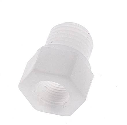 Reducing Ring G1/8'' Female x G1/4'' Male Polypropylene (pp) 10bar (140.5psi) FDA 17mm Hex