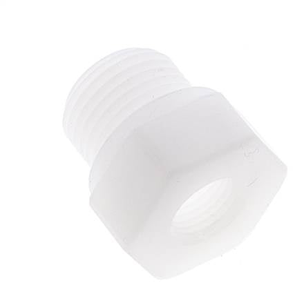 Reducing Ring G1/4'' Female x G1/2'' Male Polypropylene (pp) 10bar (140.5psi) FDA 27mm Hex