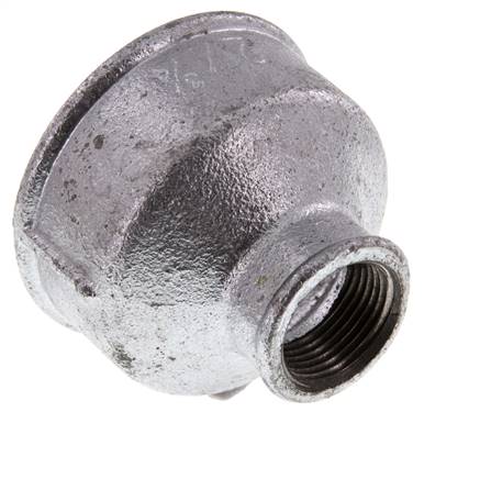 Rp 2'' x Rp 3/4'' Zinc plated Cast iron Round Socket 25 Bar