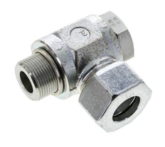 25S & M33x2 Zink plated Steel Swivel Joint Cutting Fitting with Male Threads 250 bar Rotatable ISO 8434-1
