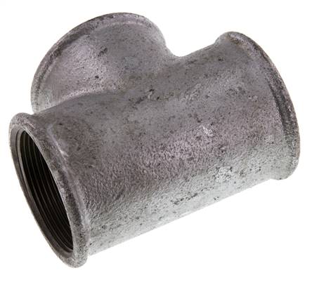 Rp 2'' Zinc plated Cast iron Tee 25 Bar