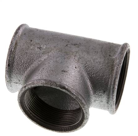 Rp 2'' Zinc plated Cast iron Tee 25 Bar