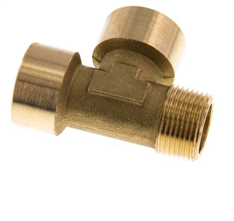 R 3/4'' x G 3/4'' M/F Brass Tee 16 Bar