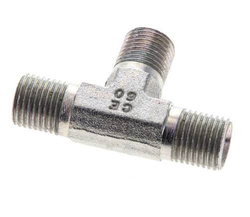 Tee Fitting G1/4'' Male Steel 350bar (4917.5psi)