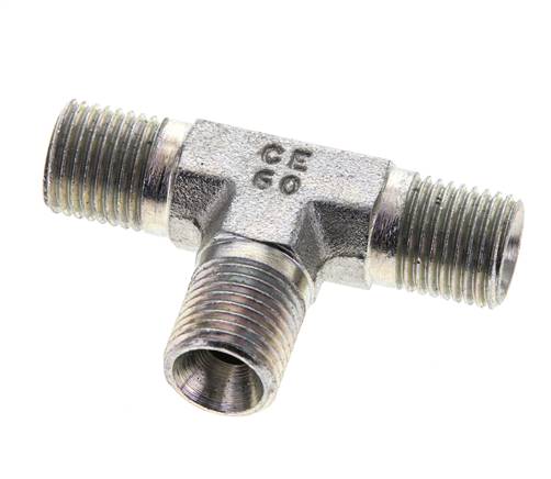 Tee Fitting G1/4'' Male Steel 350bar (4917.5psi)