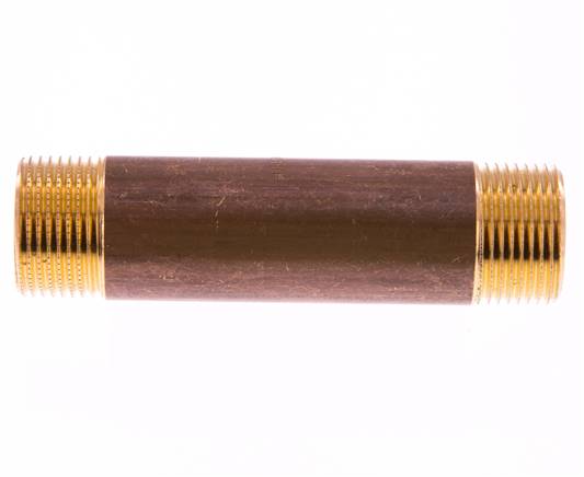 G 3/4'' Brass Double Pipe Nipple 16 Bar DIN 2982 - 100mm