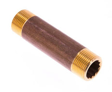 G 3/4'' Brass Double Pipe Nipple 16 Bar DIN 2982 - 100mm