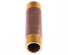 G 3/4'' Brass Double Pipe Nipple 16 Bar DIN 2982 - 100mm