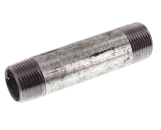 R 3/4'' Zinc plated Steel Double Pipe Nipple 50 Bar DIN 2982 - 100mm ...
