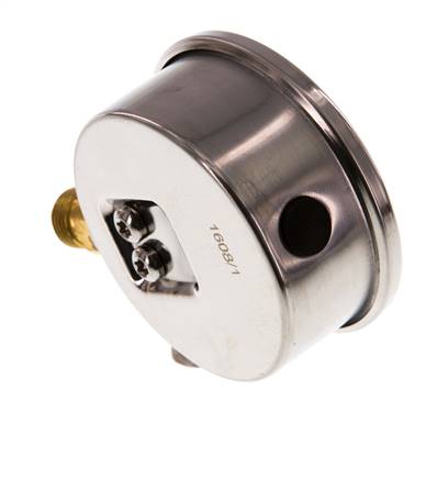 0..400 Bar (0..5802 psi) Glycerin Pressure Gauge Below Stainless steel/Brass 63 mm Class 1.6