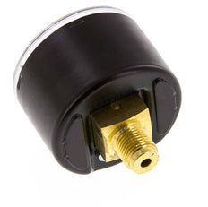 0..40 Bar (0..580 psi) Pressure Gauge Rear Steel/Brass 40 mm Class 1.6
