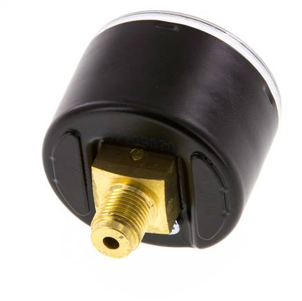 0..40 Bar (0..580 psi) Pressure Gauge Rear Steel/Brass 40 mm Class 1.6