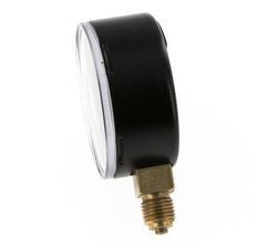 -1..0 Bar (-15..0 psi) Pressure Gauge Below Steel/Brass 63 mm Class 1.6