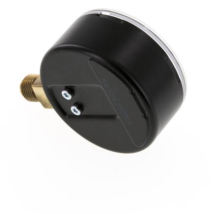 -1..0 Bar (-15..0 psi) Pressure Gauge Below Steel/Brass 63 mm Class 1.6