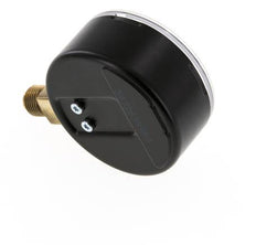 -1..0 Bar (-15..0 psi) Pressure Gauge Below Steel/Brass 63 mm Class 1.6