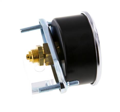 0..40 Bar (0..580 psi) Panel Mount Pressure Gauge Steel/Brass 63 mm Class 2.5 (Bracket)