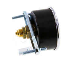 0..40 Bar (0..580 psi) Panel Mount Pressure Gauge Steel/Brass 63 mm Class 2.5 (Bracket)
