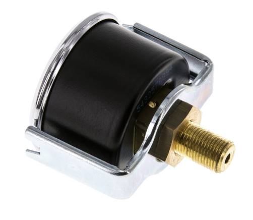 0..4 Bar (0..58 psi) Panel Mount Pressure Gauge Steel/Brass 40 mm Class 2.5 (Bracket)