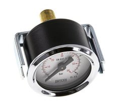 0..4 Bar (0..58 psi) Panel Mount Pressure Gauge Steel/Brass 40 mm Class 2.5 (Bracket)
