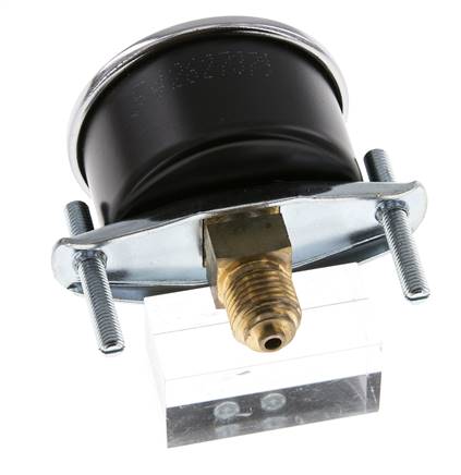 0..4 Bar (0..58 psi) Panel Mount Pressure Gauge Steel/Brass 50 mm Class 2.5 (Bracket)