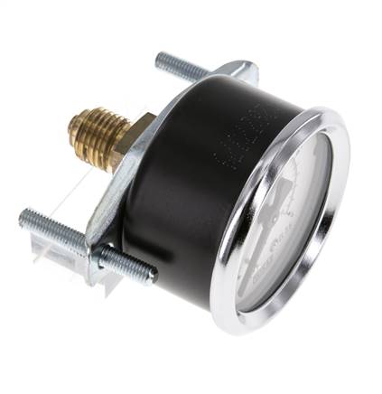 0..4 Bar (0..58 psi) Panel Mount Pressure Gauge Steel/Brass 50 mm Class 2.5 (Bracket)