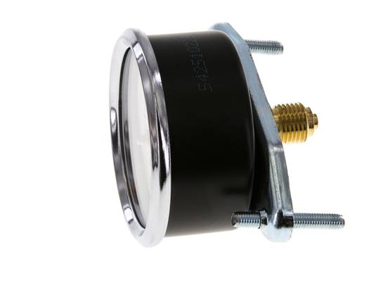 0..4 Bar (0..58 psi) Panel Mount Pressure Gauge Steel/Brass 63 mm Class 2.5 (Bracket)