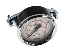 0..4 Bar (0..58 psi) Panel Mount Pressure Gauge Steel/Brass 63 mm Class 2.5 (Bracket)