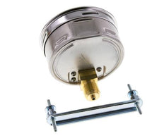 0..6 Bar (0..87 psi) Panel Mount Pressure Gauge Steel/Brass 100 mm Class 1.0 (Bracket)
