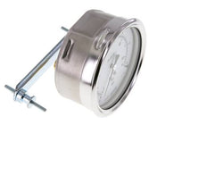 0..6 Bar (0..87 psi) Panel Mount Pressure Gauge Steel/Brass 100 mm Class 1.0 (Bracket)