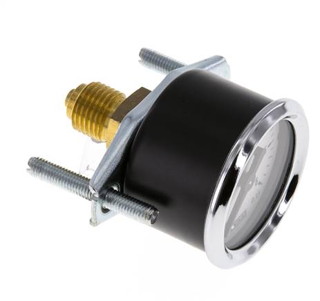 0..6 Bar (0..87 psi) Panel Mount Pressure Gauge Steel/Brass 40 mm Class 2.5 - 1/4'' (Bracket)