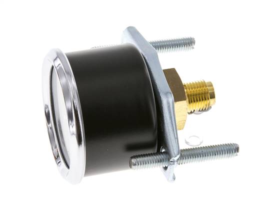 0..6 Bar (0..87 psi) Panel Mount Pressure Gauge Steel/Brass 40 mm Class 2.5 (Bracket)