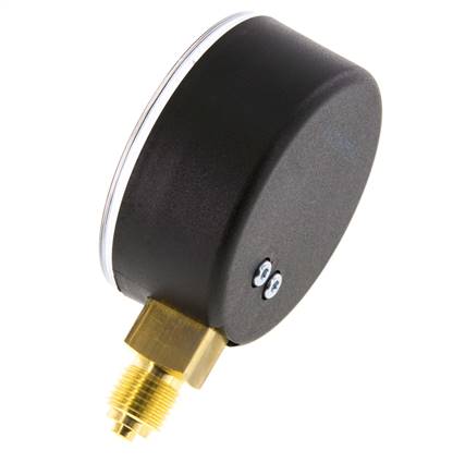 -1..5 Bar (-15..73 psi) Pressure Gauge Below Plastic/Brass 63 mm Class 2.5