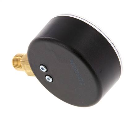 0..0.6 Bar (0..9 psi) Pressure Gauge Below Plastic/Brass 63 mm Class 2.5